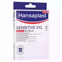 Hansaplast Sensitive Xxl Wundpflaster | Steril | Besonders Hautfreundlich | Für Größere & Postoperative Wunden | Blockiert 99 % Der Bakterien | 8 X 10 Cm | 5 Stück