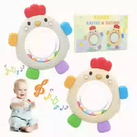 Beißring 2er Pack Silikon Rassel Bpa Frei Ab 3 Monaten 1 st