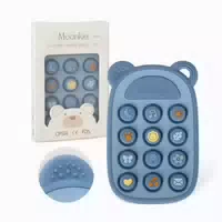 Beißring Baby Zahnen Spielzeug Silikon Rassel Bpa 1 st