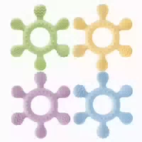 Silikon Baby Beißring Zahnungshandschuh Osterei 1 st