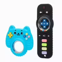 Beißring Baby aus Silikon und Holz Bpa Frei 1 st