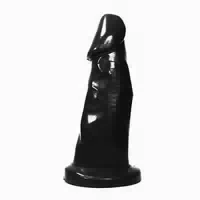 All Black Dildo Für Einsteiger Mit Definierter Spitze