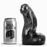 All Black Weicher Realistischer Dunkler Dildo