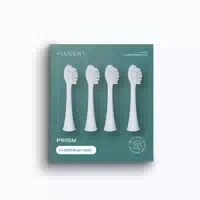 Lucent Prism Ersatz Zahnbürstenköpfe 4 Stk Weiss 1 St