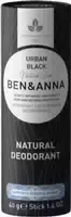 Ben & Anna Natural Deo Papertube Urban Black