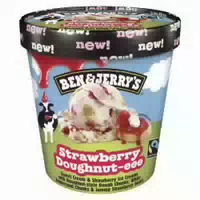 Ben & Jerrys Strawberry Doughnut