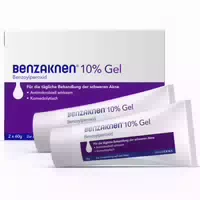 Benzaknen 10% 2x60 g Gel
