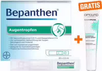 Bepanthen Augentropfen 20x0,5ml Gratis Optolind Empflindl Haut Augenpflege 15 ml