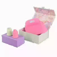 Menstruationstassen 2er Set, Hellgrün Rosa – Komfortabel 2 Stück