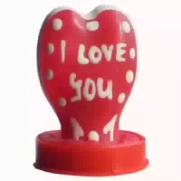 Scherzkondom «herz I Love You»: Leuchteffekt, Romantisch 1 Stück 1 St