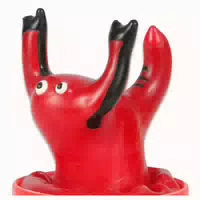Scherzkondom «skorpion» – Handbemalt, Rotes Party Geschenk 1 Stück 1 st