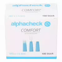 Alphacheck Comfort Sicherheitslanzetten 28 G 1,6 Mm 100 St Lanzetten