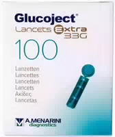 Glucoject Lancets Extra 33g 100 st Lanzetten