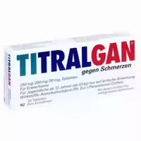 Titralgan Gegen Schmerzen 20 St Tabletten