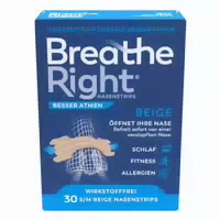 Besser Atmen Breathe Right Nasenstrips Beige