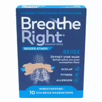 Besser Atmen Breathe Right Nasenpflaster Beige Groß 30 St Pflaster