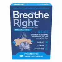 Besser Atmen Breathe Right Nasenstrips Beige Groß