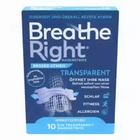 Besser Atmen Breathe Right Nasenstrips Transparent