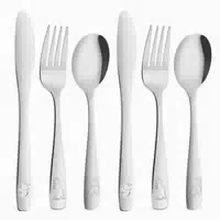 Besteck Set 6 Teile Edelstahl Graviert Dinosaurier 1 st