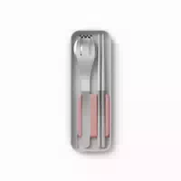 Das Besteck Set für Unterwegs 2 0 Monbento Mb Slim Box Essstäbchen Grün Natural