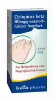 Ciclopirox Beta 80 Mg G Wirkstoffhaltiger Nagellack 6 6 Ml Wirkstoffhaltiger Nagellack