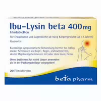 Ibu Lysin Beta 400 mg Filmtabletten 10 st