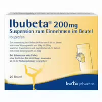 Ibubeta 200 mg Suspension zum Einnehmen im Beutel 20 st Suspension zum Einnehmen