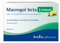 Macrogol Beta Lemon 100 st Pulver zur Herstellung einer Lösung zum Einnehmen