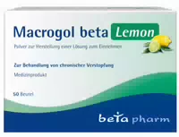 Macrogol Beta Lemon 20 st Pulver zur Herstellung einer Lösung zum Einnehmen