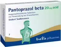 Pantoprazol Beta 20 mg Acid 7 Magensaftresistente Tabletten