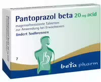 Pantoprazol Beta 20mg Acid 7 St Tabletten Magensaftresistent