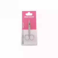 Beter Chrome Plated Curved Manicure Scissors 9cm