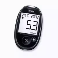 Beurer Blutzuckermessgerät Gl 44 Mmol l Black Schwarz 1 st