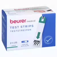 Beurer Gl60 Blutzucker Teststreifen 2x25 st