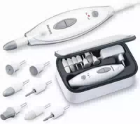 Beurer Maniküre Pediküre Set, Elektrische Nagelfeile mit 7 Aufsätzen 1 st
