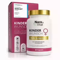 Narovital Kinderwunsch Folsäure 800 Μg 60 Kapseln mit Mönchspfeffer, Frauenmantel, Hagebutte, Zink