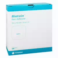 Biatain Ag Schaumverband 10x10 Cm Nicht Haftend