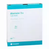 Biatain Schaumverband 10x10 cm Sanft Haftend 5 st Verband