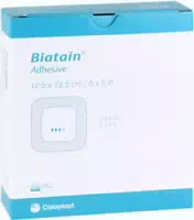 Biatain Schaumverband 12,5 X 12,5 cm Selbst Haftend 10 Stück