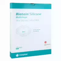 Biatain Silicone Schaumverband Multishape 14 X 19,5 cm 5 st Verband