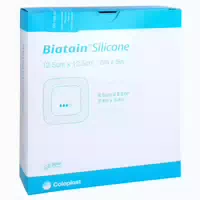 Biatain Silicone Schaumverband 12,5x12,5 cm 10 st