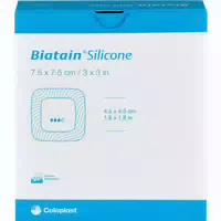 Biatain Silicone Schaumverband 7,5x7,5 cm 10 st