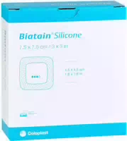 Biatain Silicone Schaumverband 7,5 X 7,5 cm 10 Stück