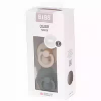 Bibs Colour Schnuller Symmetrisch Gr 1 Vanilla & Pine 2 Stück
