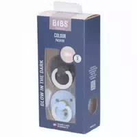 Bibs Boheme Glow in The Dark Schnuller Gr 2, 6 18 Monate, Blush Vanilla