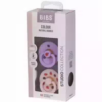 Bibs Studio Colour Runde Schnuller 6–18 Monate Ladybug Violet Sky