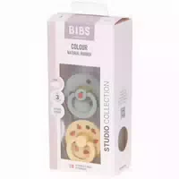 Bibs Studio Duo Garden Schnuller Lady Sage Butter Größe 3 | 18 Monate