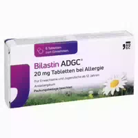 Bilastin Adgc 20 mg Tabletten bei Allergie 6 st