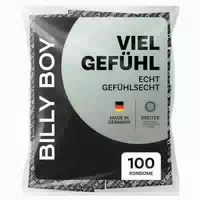 «viel Gefühl» Kondome – 100 Stück, Anatomisch, Befeuchtet 100 Kondome 100 St