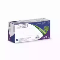 Bingold Latex Plus Handschuhe Puderfrei 100 St